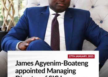 James Agyenim-Boateng appointed SIC Insurance MD as Hollistar Duah-Yentumi’s tenure ends