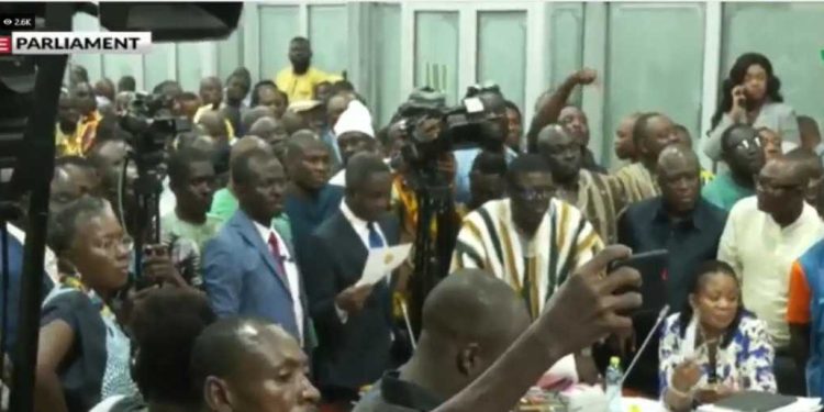 VIDEO: Confusion erupts among members of Appointments Committee over vetting of Akandoh and Ablakwa