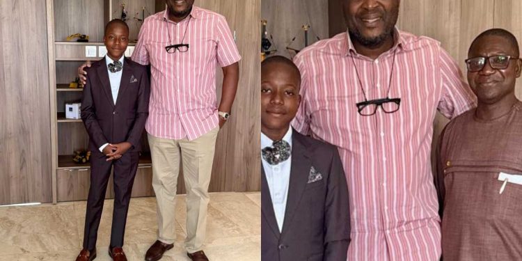 Ibrahim Mahama meets 13-year-old KNUST student, sets up education fund for his studies