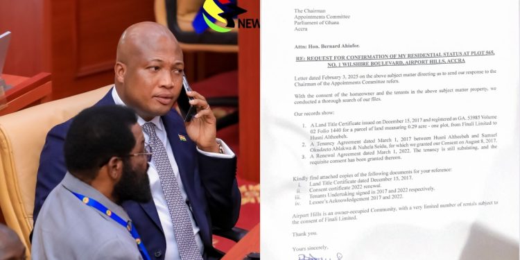 Airport Hills Management denies Ablakwa owns property, confirms he is a tenant