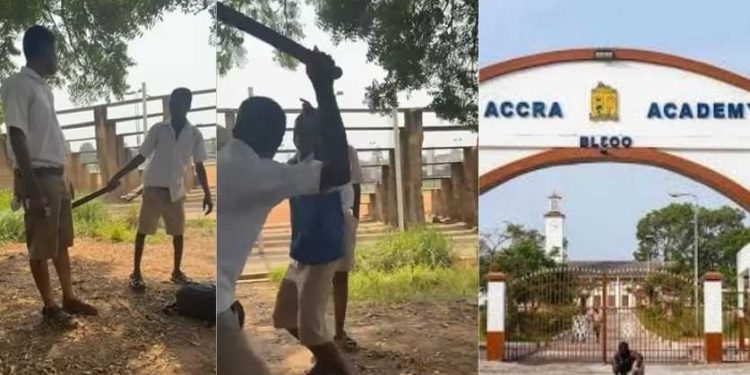 Accra Academy responds to viral video of a student flogging colleagues with machete