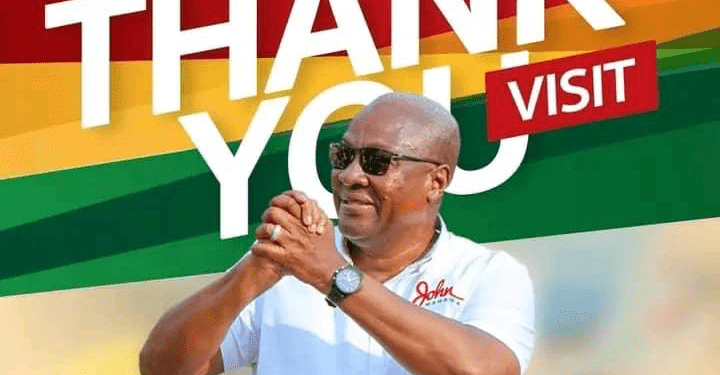 President Mahama continues Thank You Tour in Western and Central Regions