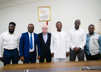 Black Stars Technical team pays courtesy call on Sports and Recreation Minister