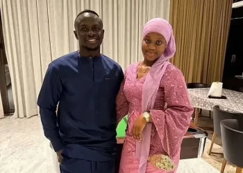 Sadio Mane and teenage wife celebrate their baby’s baptism