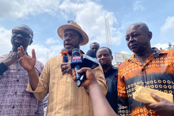 Napo donates GH₵50,000 and 500 bags of cement to Adum Fire Victims