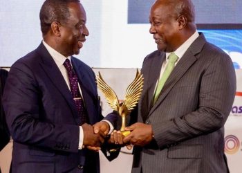 Alex Dadey Honoured by President Mahama at Prestigious CEO Awards