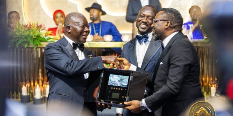 World’s first customised gold coin box presented to Asantehene, BoG Governor