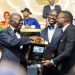 World’s first customised gold coin box presented to Asantehene, BoG Governor